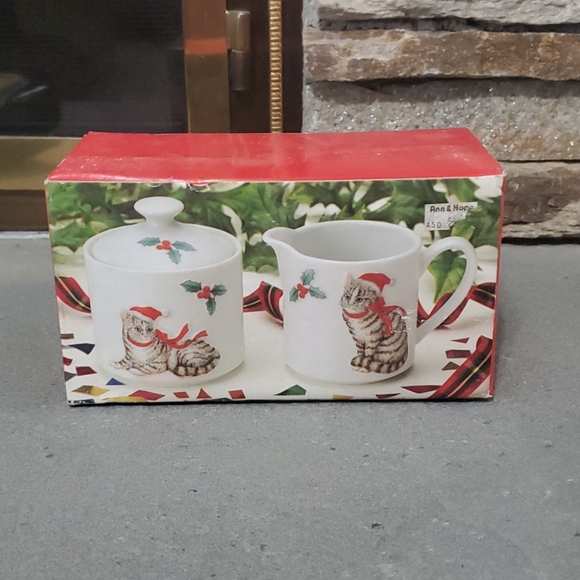 Dining Nwt Y2k Porcelain Cat Sugar Creamer Set Poshmark